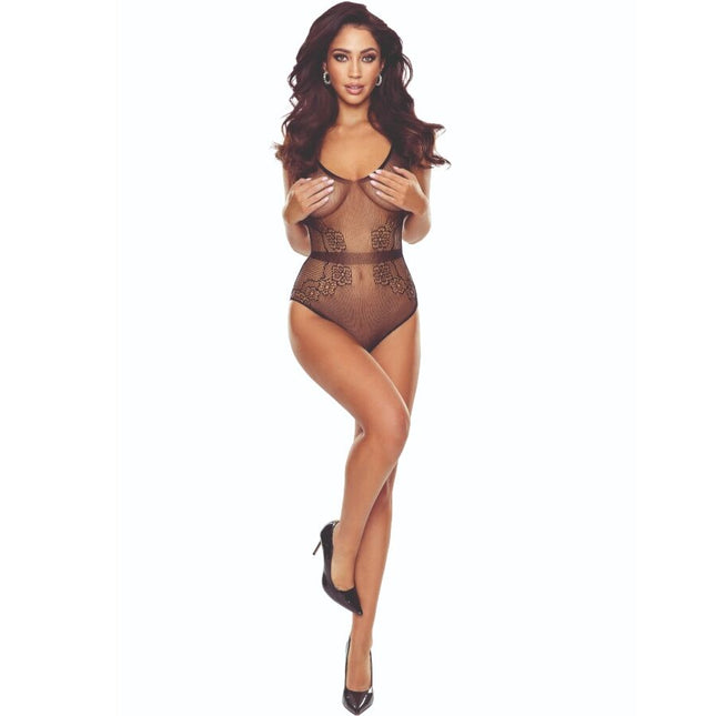 PASSION - BS115 BODYSTOCKING NOIR GRILLE by PASSION WOMAN BODYSTOCKINGS