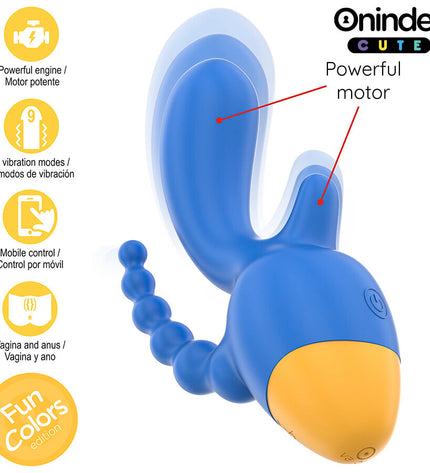 ONINDER CUTE - LOVE 3 SOME TRIPLE VIBRATEUR - APPLICATION GRATUITE DANS LE MONDE ENTIER by ONINDER CUTE
