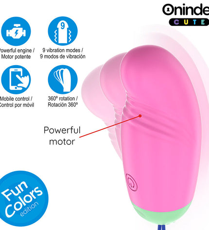 ONINDER CUTE - ŒUF EN SILICONE VIBRANT ET ROTATIF À 360° - APPLICATION MONDIALE GRATUITE by ONINDER CUTE