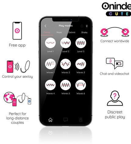 ONINDER CUTE - ŒUF EN SILICONE À VIBRATIONS ET TAPOTEMENTS - APPLICATION MONDIALE GRATUITE by ONINDER CUTE