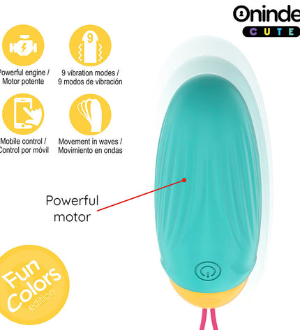 ONINDER CUTE - ŒUF VIBRANT LOVE PLEASURE - PIERRES EN SILICONE ROTATIVES - APPLICATION MONDIALE GRATUITE by ONINDER CUTE