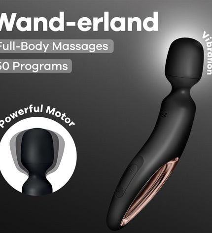 SATISFYER - MASSEUR VIBRANT WAND ERLAND NOIR by SATISFYER WAND