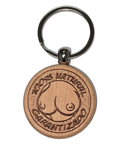 DIABLO PICANTE - PORTE-CLÉS EN BOIS EN FORME DE POITRINE by DIABLO PICANTE