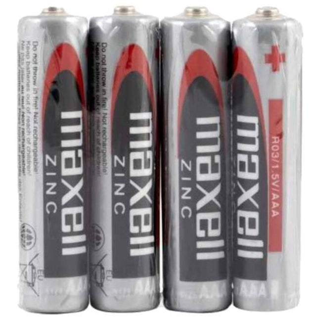 MAXELL - BATTERIE AU MANGANÈSE AAA R03 RÉTRACTABLE*4 by MAXELL