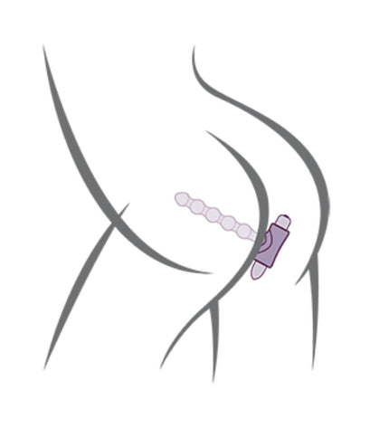 ROCKS-OFF - PETITE SENSATIONS PERLES ANAL PLUG VIBRATEUR NOIR by ROCKS-OFF