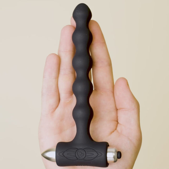 ROCKS-OFF - PETITE SENSATIONS PERLES ANAL PLUG VIBRATEUR NOIR by ROCKS-OFF