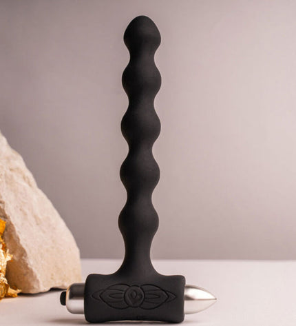 ROCKS-OFF - PETITE SENSATIONS PERLES ANAL PLUG VIBRATEUR NOIR by ROCKS-OFF