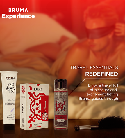 BRUMA XPERIENCE - KIT TENTATION FRAISE DOUCE AVEC AMPLIFICATEUR D'ORGASME by BRUMA