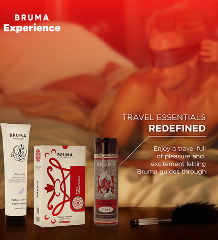 BRUMA XPERIENCE - KIT TENTATION VIBRO-ORGASMIQUE À LA FRAISE DOUCE by BRUMA