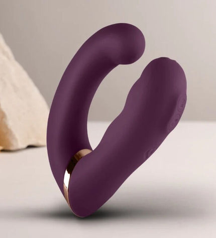 ROCKS-OFF - GEMINI DOUBLE VIBRATEUR STIMULATEUR DE CLITORIS POINT G VIOLET by ROCKS-OFF
