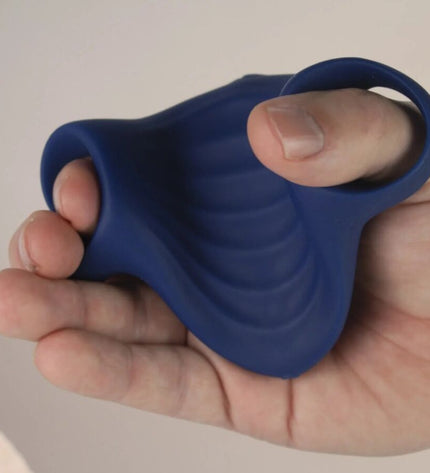 ROCKS-OFF - MASTURBATEUR VIBRATEUR FLEXIBLE PALM BLUE by ROCKS-OFF