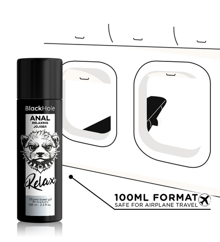 BLACK HOLE - RELAXANT ANAL JOJOBA RELAX BASE SILICONE 100 ML by BLACK HOLE