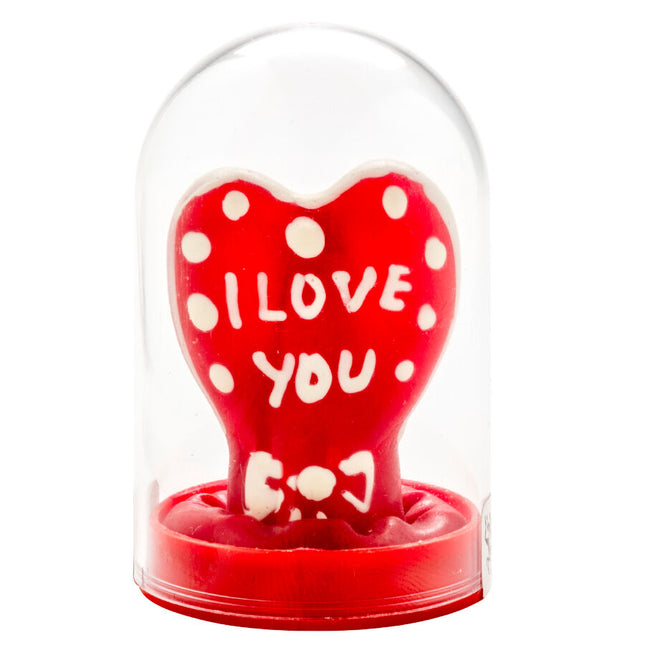 CONDOMERIE - PRÉSERVATIFS FANTAISIE PEINTS À LA MAIN EN FORME DE CŒUR - JE T'AIME MODÈLE 1 by CONDOMERIE