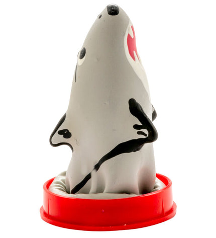 CONDOMERIE - PRÉSERVATIFS FANTAISIE PEINTS À LA MAIN MODÈLE REQUIN 1 by CONDOMERIE