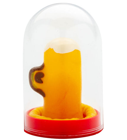 CONDOMERIE - PRÉSERVATIFS FANTAISIE PEINTS À LA MAIN VERRE DE BIÈRE by CONDOMERIE