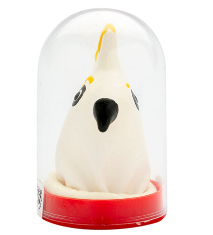 CONDOMERIE - PRÉSERVATIFS FANTAISIE PEINTS À LA MAIN PERROQUET BLANC by CONDOMERIE