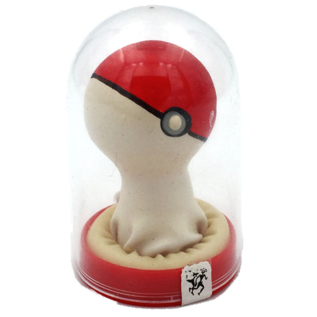 CONDOMERIE - PRÉSERVATIFS FANTAISIE PEINTS À LA MAIN POKEBALL ROUGE-BLANC by CONDOMERIE