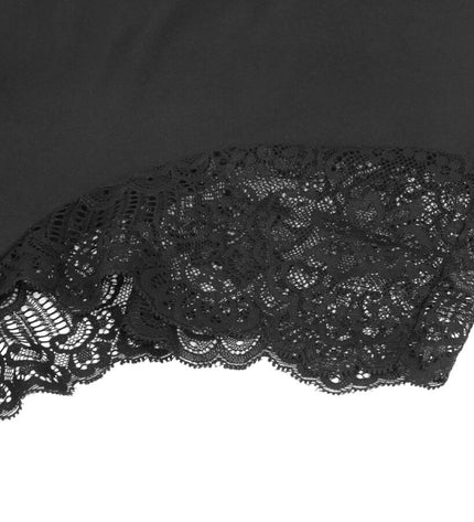 SUBBLIME - TEDDY DÉTAIL DENTELLE FLORALE NOIR L/XL by SUBBLIME BODIES