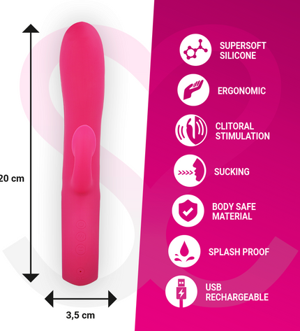 MORESSA - DUSTIN ASPIRATION CLITORIDIENNE ET VIBRATIONS PUISSANTES SILICONE PREMIUM RECHARGEABLE - Concombre Boutique