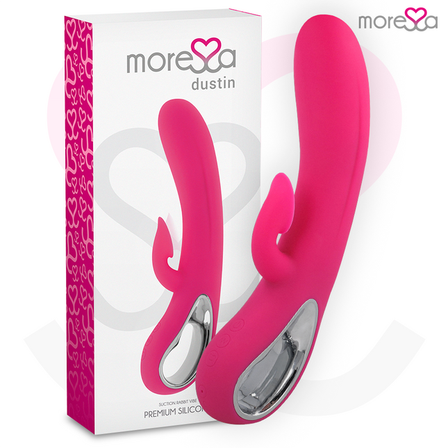 MORESSA - DUSTIN ASPIRATION CLITORIDIENNE ET VIBRATIONS PUISSANTES SILICONE PREMIUM RECHARGEABLE - Concombre Boutique