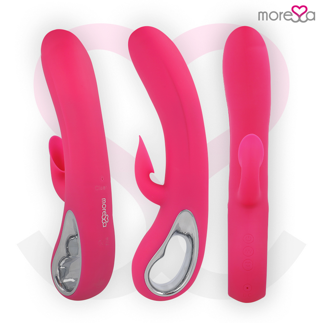 MORESSA - DUSTIN ASPIRATION CLITORIDIENNE ET VIBRATIONS PUISSANTES SILICONE PREMIUM RECHARGEABLE - Concombre Boutique
