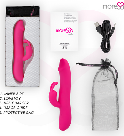 MORESSA - MOLLY RECHARGEABLE EN SILICONE PREMIUM - Concombre Boutique