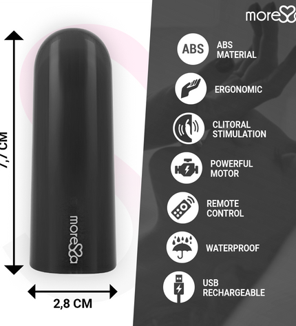 MORESSA - NIX VIBRATEUR TÉLÉCOMMANDE NOIR by MORESSA