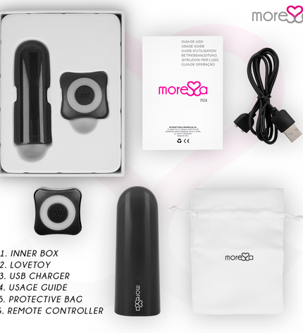 MORESSA - NIX VIBRATEUR TÉLÉCOMMANDE NOIR by MORESSA