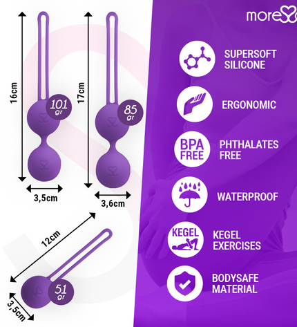 MORESSA - OSIAN SET PREMIUM SILICONE LILAS - Concombre Boutique