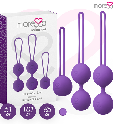 MORESSA - OSIAN SET PREMIUM SILICONE LILAS - Concombre Boutique