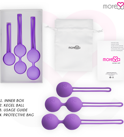 MORESSA - OSIAN SET PREMIUM SILICONE LILAS - Concombre Boutique