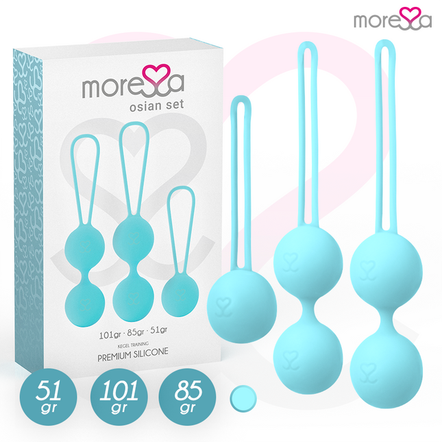 MORESSA - ENSEMBLE OSIAN SILICONE TURQUOISE PREMIUM - Concombre Boutique