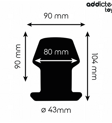 ADDICTED TOYS - PLUG ANAL CREUX EXTRÊME TAILLE L 10,4 CM by ADDICTED TOYS