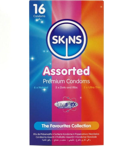 SKINS - PACK DE 16 PRÉSERVATIFS PREMIUM ASSORTIS by SKINS