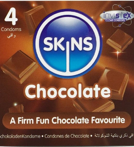 SKINS - PACK DE 4 PRÉSERVATIFS PREMIUM CHOCOLAT by SKINS