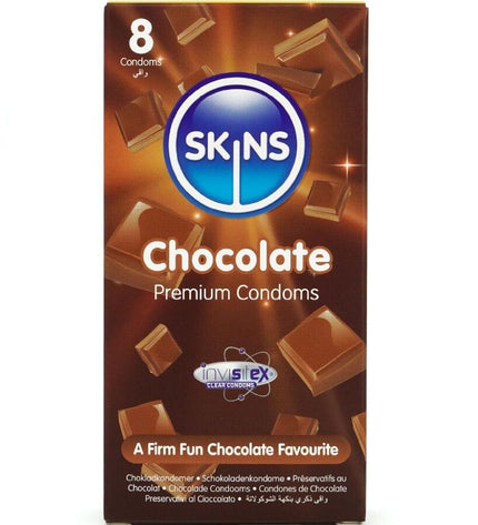 SKINS - PACK DE 8 PRÉSERVATIFS PREMIUM CHOCOLAT by SKINS