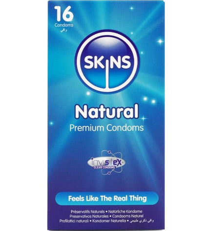 SKINS - PACK DE 16 PRÉSERVATIFS NATURELS PREMIUM by SKINS