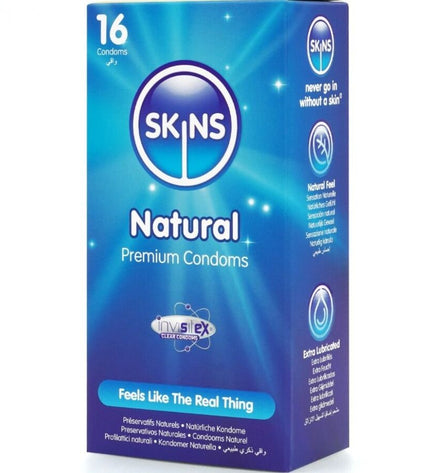 SKINS - PACK DE 16 PRÉSERVATIFS NATURELS PREMIUM by SKINS