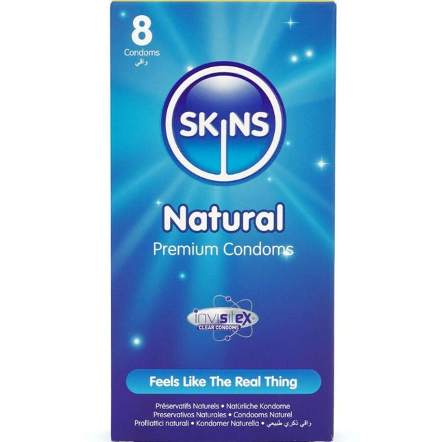 SKINS - PRÉSERVATIFS NATURELS PREMIUM PACK 8 by SKINS