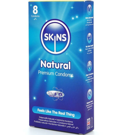 SKINS - PRÉSERVATIFS NATURELS PREMIUM PACK 8 by SKINS