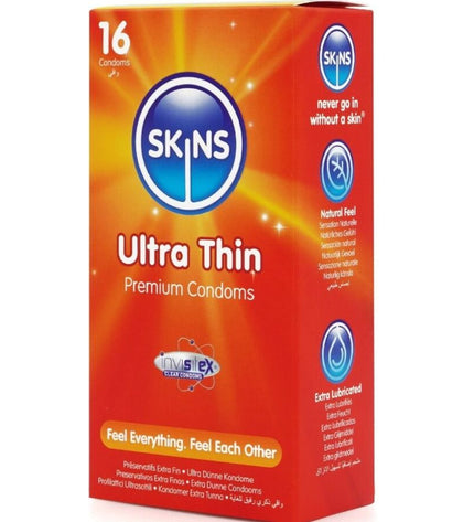 SKINS - PACK DE 16 PRÉSERVATIFS ULTRA FINS PREMIUM by SKINS