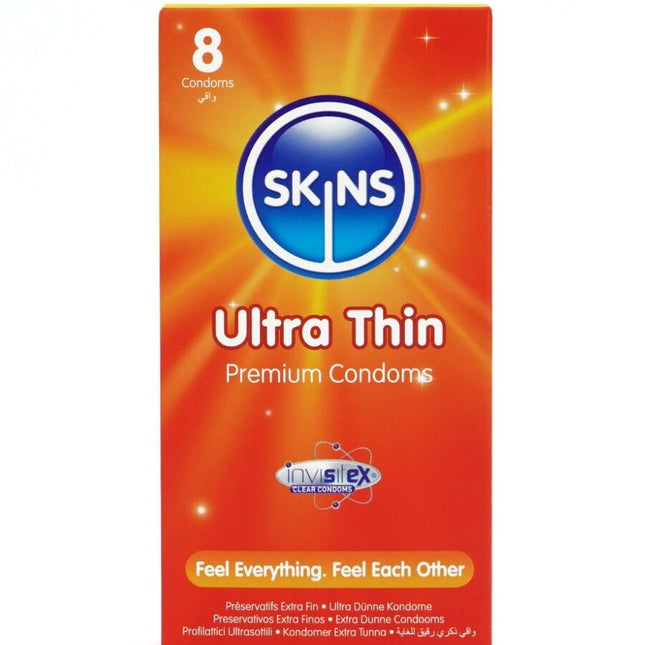 SKINS - PACK DE 8 PRÉSERVATIFS ULTRA FINS PREMIUM by SKINS