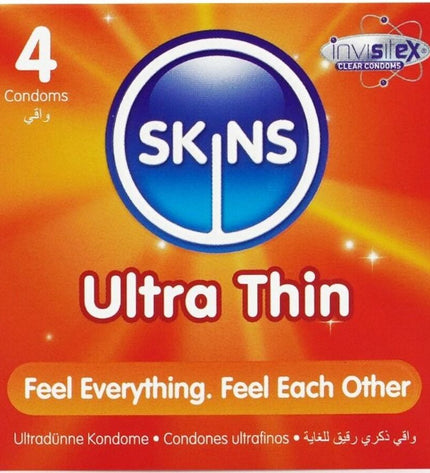 SKINS - PACK DE 4 PRÉSERVATIFS ULTRA FINS PREMIUM by SKINS