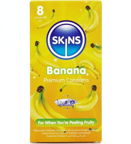 SKINS - PACK DE 8 PRÉSERVATIFS BANANE PREMIUM by SKINS