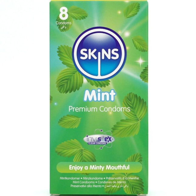 SKINS - PACK DE 8 PRÉSERVATIFS PREMIUM MENTHE by SKINS