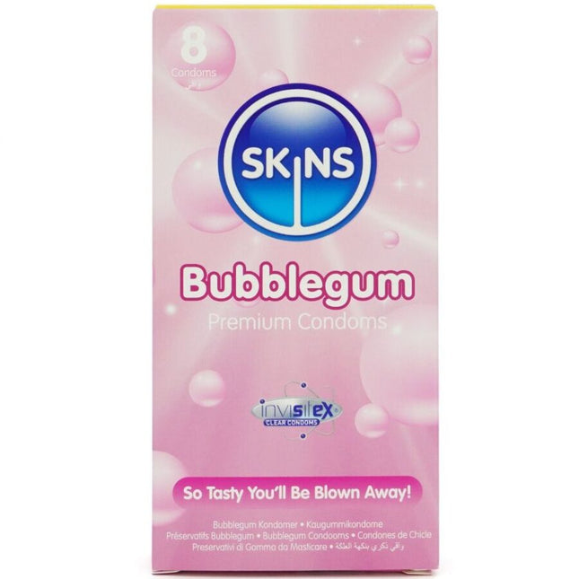 SKINS - PACK DE 8 PRÉSERVATIFS PREMIUM BUBBLEGUM by SKINS