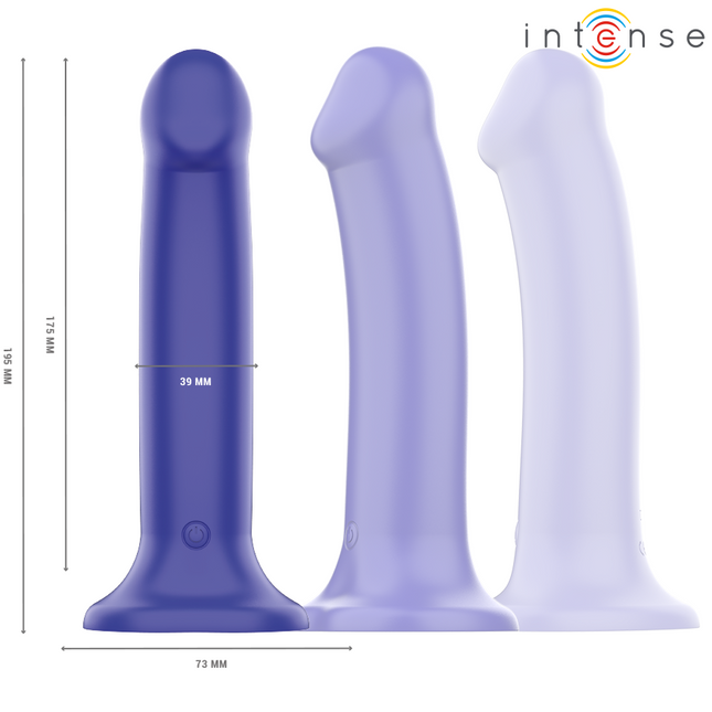 INTENSE - VICTORIA VIBRATEUR AVEC VENTOUSE 10 VIBRATIONS BLEU FONCÉ TÉLÉCOMMANDE by INTENSE REMOTE CONTROL