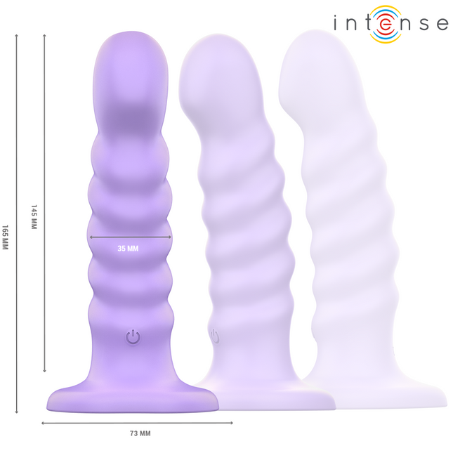 INTENSE - BRENDA VIBRATEUR TAILLE M DESIGN SPIRALE 10 VIBRATIONS VIOLET TÉLÉCOMMANDE by INTENSE REMOTE CONTROL