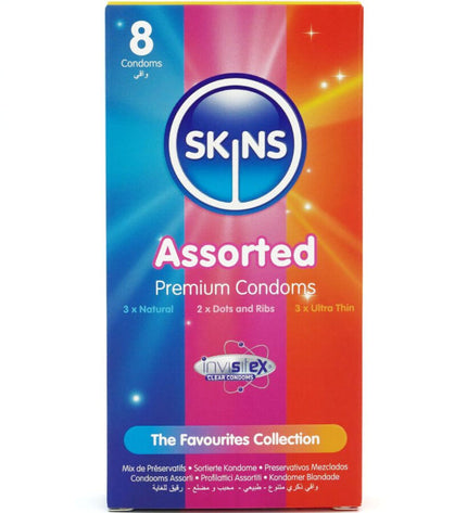 SKINS - PACK DE 8 PRÉSERVATIFS PREMIUM ASSORTIS by SKINS