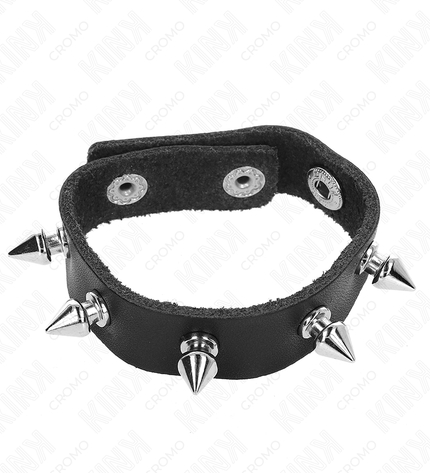 KINK - ANNEAU PÉNIS EN CUIR AVEC POINTES 21,5 X 1,6 CM by KINK RING POWER